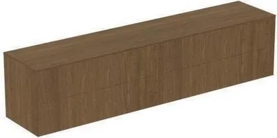 Produktbild von Schubladenfront CONCA ob re für WTU 1180x267mm Walnuss dunkel Walnuss dunkel