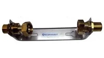Produktbild von Bernhardt Wasserzählerbügel 5/4"×1", Edelstahl, inkl. Anschlussverschraubungen, 1 Stk.