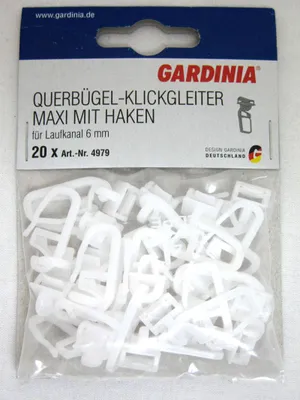 Produktbild von Gardinia Home Decor 4979, Vorhanghaken, Kunststoff, Weiß