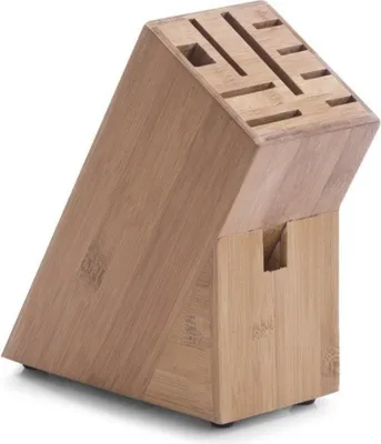 Zdjęcie produktu dla Bambusowy stojak na noże, blok do noży - 22x22x9cm
