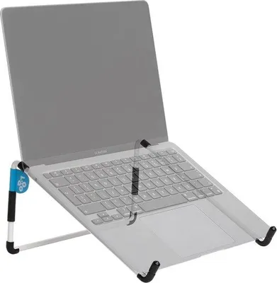 Zdjęcie produktu dla Podstawka podróżna do laptopa – ergonomiczny uchwyt do notebooka – składana – laptopy 10–22 cali – biała podstawka do laptopa