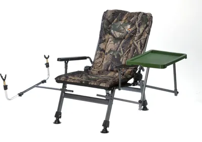 Produktbild von Angelstuhl Campingstuhl Carp F5R ST/P WALD Stuhl Deluxe Karpfen Angler Campingstuhl mit extra Höhe und Tisch Angelrutenhalter