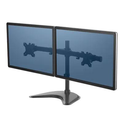 Produktbild von Fellowes Monitorarm Professional Series mit Standfuß, höhenverstellbar, für 2 Monitore bis je 68,5 cm (27 Zoll); 8043701