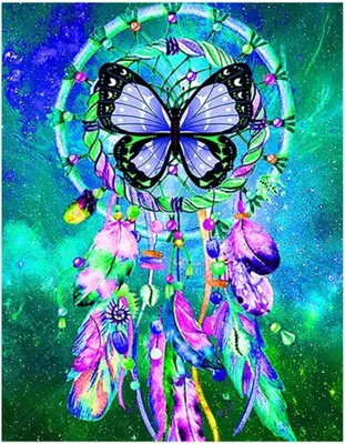 Produktbild von Malen nach Zahlen 5D Diamant Painting Schmetterling Set für kreative DIY-Dekoration.