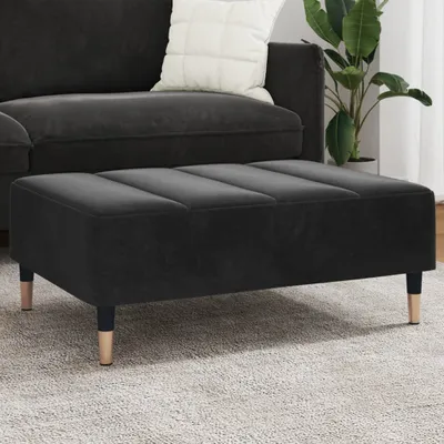 Obrázok produktu pre Podnožka čierna 77x55x31 cm zamat