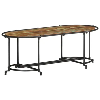 Produktbild von (Angebot 2026)Couchtisch - CLORIS - Wohnzimmertisch - Robust und langlebig - 110x55x40 cm Altholz Massiv - DEMöbel2889760