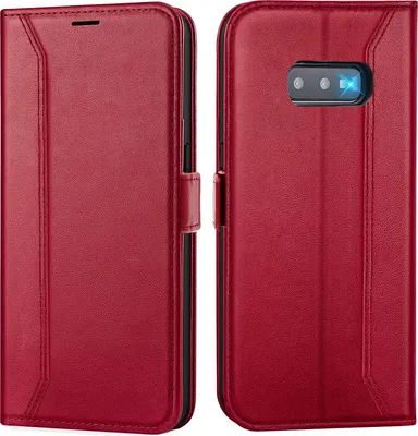 Immagine prodotto di Custodia per cellulare per Samsung Galaxy S10e cover flip case pieghevole cover protettiva, rosso