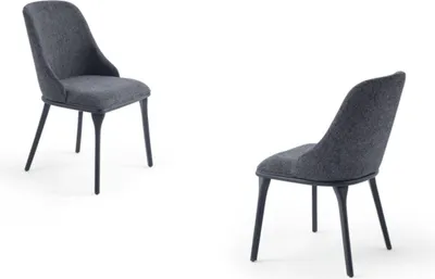Produktbild von Luxus Stuhl Grau Sitzmöbel Polsterstuhl Esszimmer Sitz Designer Lehnstuhl