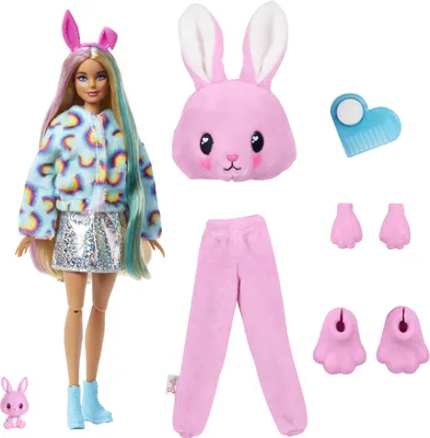 Produktbild von Barbie Cutie Reveal Puppe mit Hasen-Plüschkostüm und 10 Überraschungen
