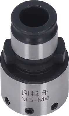 Image de GT12 Mandrin à filière ronde avec clé hexagonale Acier au carbone Collet de filetage mâle Outil de tournage