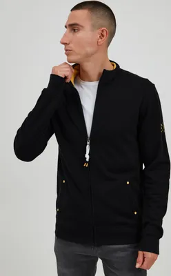 Produktbild von SOLID SDKarim Herren Sweatjacke Cardigan Jacke mit Stehkragen aus 100% Baumwolle