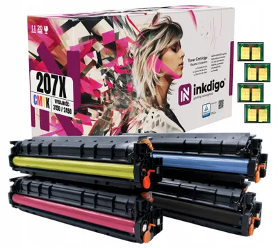 Produktbild von Inkdigo Tonerset W2210X für HP Color LaserJet Pro MFP M282nw, M283cdw, M283fdn, M283fdw – CMYK,
