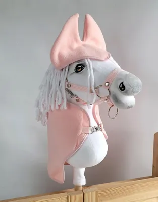 Obrázok produktu pre Súprava Hobby Horse A4: deka + mušie klobúky - púdrovo ružová