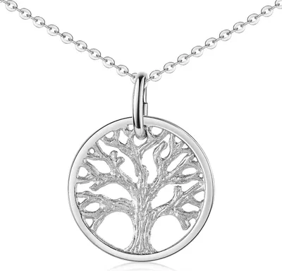 Produktbild von MATERIA by Matthias Wagner Damen Anhänger Lebensbaum 925 Sterling Silber 14x18mm KA-88-Silber