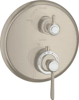 Produktbild von hansgrohe Fertigmontageset Axor Montreux UP-THM, m Absperrventil, Hebel, brush. ni.