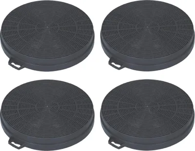 Produktbild von 4x Trade-Shop Aktivkohlefilter Ø210mm für AEG, Alno, Ariston, ATAG, Arthur Martin, Balay, Bosch, Constructa, Dimplex, Faure, Hotpoint Dunstabzugshauben