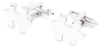 Productafbeelding van Manchetknopen - Puzzelstuk - Zilver