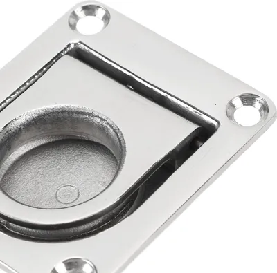 Produktbild von Lukengriff aus Edelstahl, 67 mm x 56 mm, bündiges Anheben für Bootsdeck, Wohnmöbel, Einbau