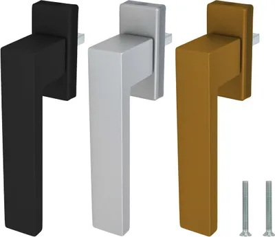 Design Aluminium Fenstergriff Dublin - sandgestrahlt