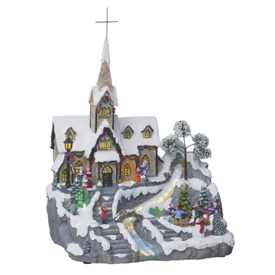 Immagine prodotto di Decorazioni natalizie, Chiesa sotto la neve