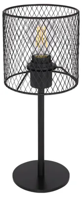 Produktbild von LED Tischleuchte, Metallgeflecht, schwarz, Höhe 35 cm
