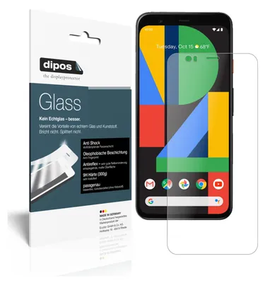 Obrázok produktu pre 2 ochranné fólie pre Google Pixel 4 XL, matná povrchová úprava - proti nárazom, 9H tvrdosť, fólia typu "dipos Glass" (plastové sklo) (1x predná strana + 1x zadná strana)