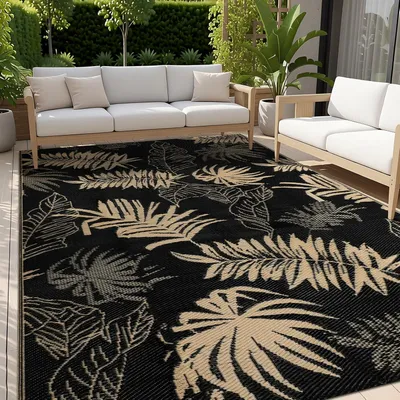 Obrázek produktu pro Venkovní koberec, 160x230 cm, šedý, vhodný na balkon