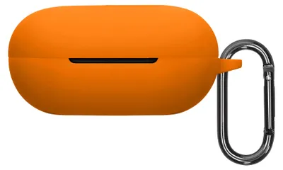 Produktbild von kwmobile Schutzhülle für Beats Powerbeats Pro 2 Hülle - TPU Silikon Case für Kopfhörer Ladecase - stoßfestes Cover mit Karabiner - Orange