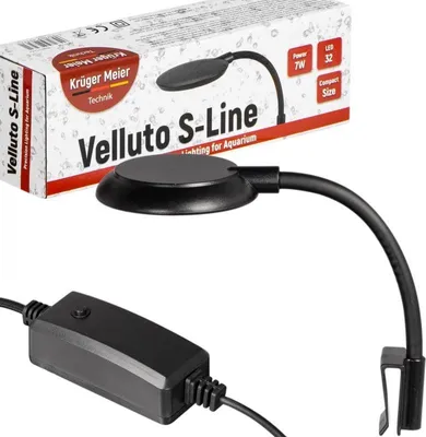 Zdjęcie produktu dla Kruger Meier Velluto S-Line Black - lampa LED do akwarium 10l - 40l