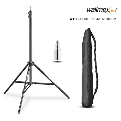 Obrázok produktu pre Walimex WT-803, 3 noha/nohy, Čierna, 2 m, 1,04 kg