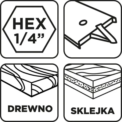 Produktbild von Holz-Spatenbohrer, 10 x 152 mm