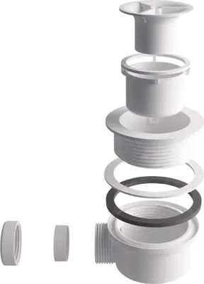 Produktbild von Balneo Siphon für Duschwanne ABS Höhe 68 mm Abfluss Ablaufgarnitur