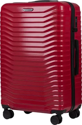 Produktbild von WINGS Große Reisekoffer 28" Rot - Polycarbonat, TSA Schloss