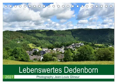 Produktbild von Lebenswertes Dedenborn (Tischkalender 2027 DIN A5 quer), CALVENDO Monatskalender