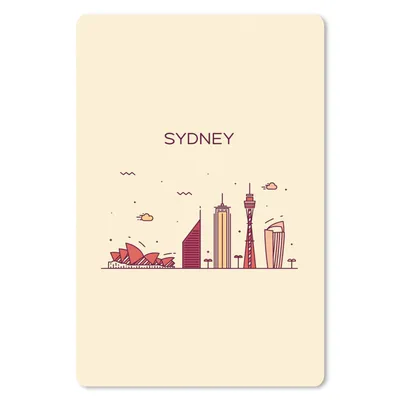 Produktbild von MuchoWow® Mauspad Mousepad Sydney - Skyline - Australien 18x27 cm - Mousepads - Maus Mat - Pad - Mausunterlage
