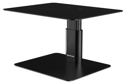 Obrázok produktu pre Držiak na monitor, výškovo nastaviteľný, kovový, stolový, pre počítačový monitor, čierny