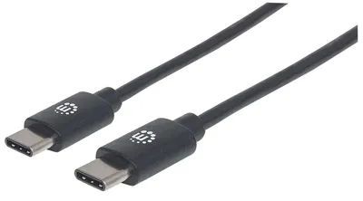 Produktbild von MANHATTAN USB 2.0 Typ C-Kabel C-Stecker/C-Stecker 2m schwarz