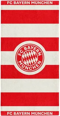 Produktbild von FC Bayern Strandtuch rot/weiß gestreift