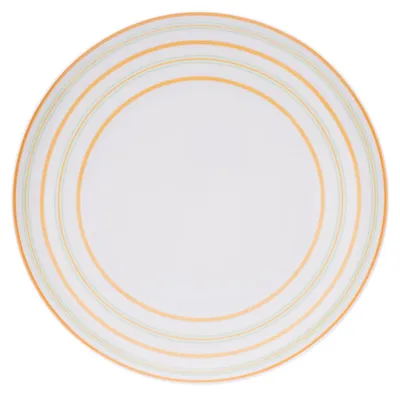 Obrázok produktu pre Tom, dezertný tanier, žlté pruhy, značka Thun, priemer 19 cm