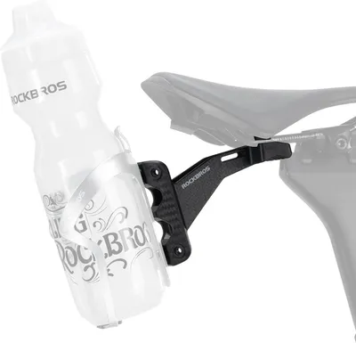 Produktbild von ROCKBROS Flaschenhalter Adapter für Sattelstütze, Fahrrad Flaschen Halterung für 2 Wasserflaschen Trinkfalschenhalter Einstellbar für Rennrad Schwarz