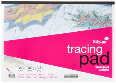 A3 Transparentpapier Block, 40 Blatt, 28 g/m², 5 Stück