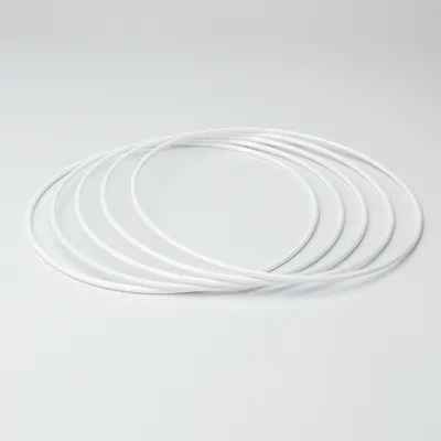 Produktbild von 20x Metallring/Drahtring 150mm / 15cm für Traumfänger, Wickeltechnik, etc. Weiß