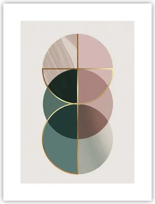 Produktbild von Poster - Poster ohne Rahmen - Abstraktion Räder Minimalismus - 30x40 cm - Wand Bild - Wanddeko - Wandbilder - Kunstposter - Wandposter - Bilder - Kunstdruck - Wanddekoration - P2XPA30x40-4399