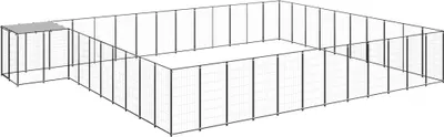 Produktbild von Hundezwinger Schwarz 37,51 m² Stahl