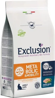 Produktbild von Exclusion Metabolic & Mobility Cat Schwein 1,5 kg Katzentrockenfutter