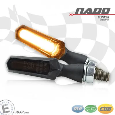 Produktbild von COB-Blinker NADO Alu schwarz