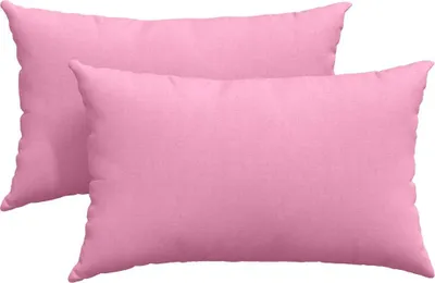 Image de vidaXL Coussins pour canapé, lot de 2, tissu rose, 50 x 30 cm