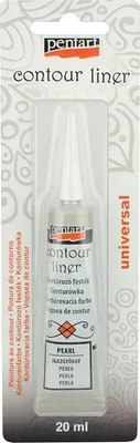 Immagine prodotto di PENTART - Colore per contorno con applicatore - Perla 20 ml