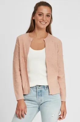 Produktbild von OXMO OXKalotta Damen Strickjacke Feinstrick Cardigan Strickcardigan