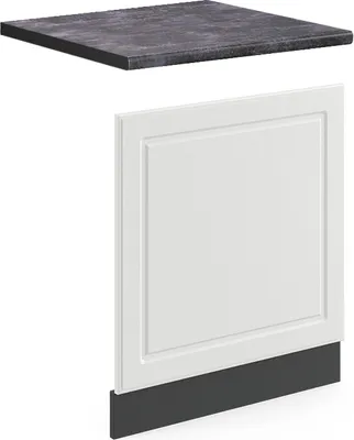 Produktbild von Frontblende Vicco R-Line Weiß Landhaus 60 cm , AP Anthrazit, Model 46168